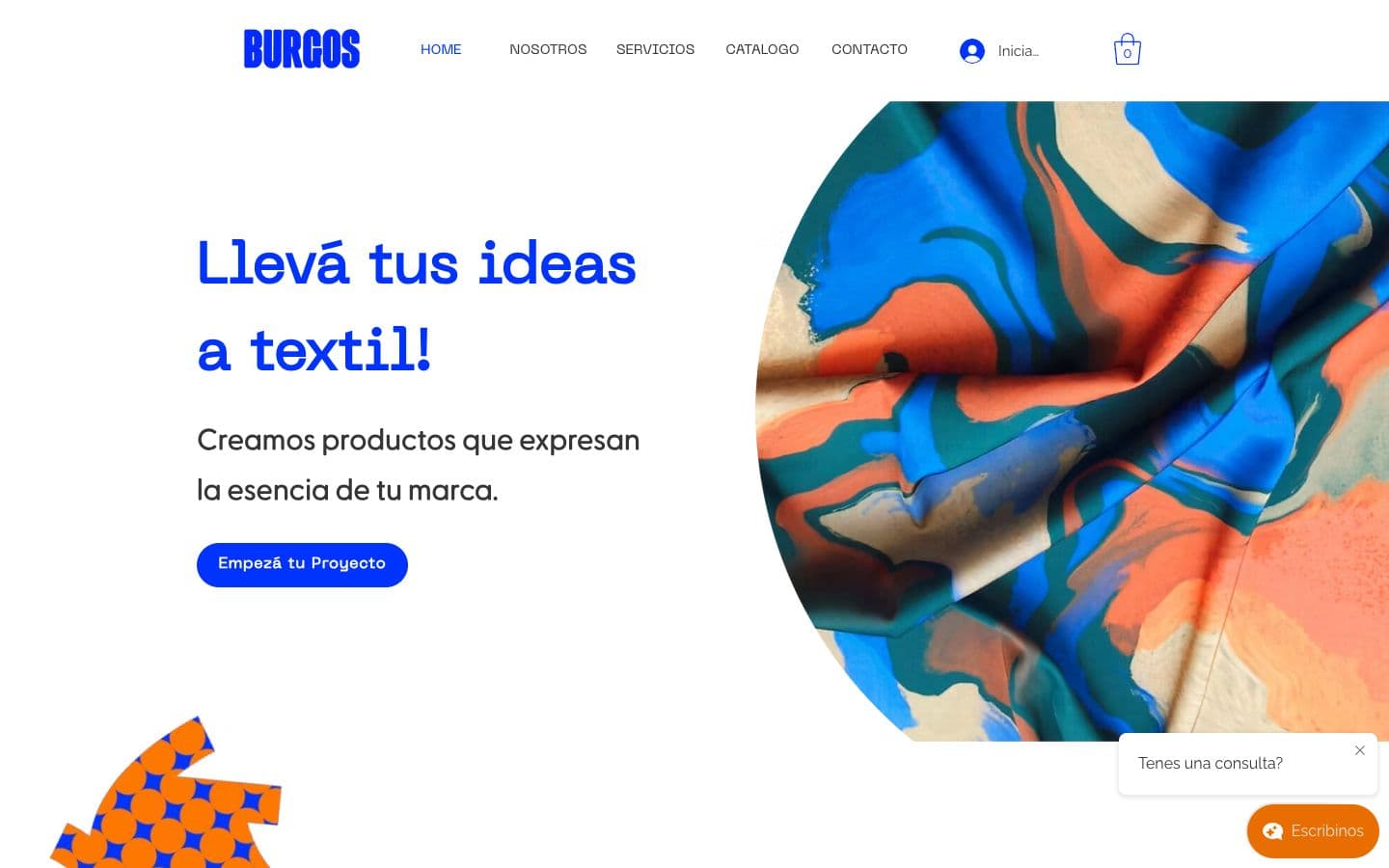 Sitio web de Burgos Textile
