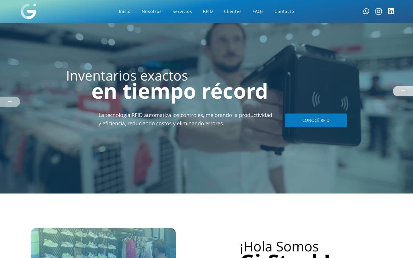 Sitio web de Gi-Stock